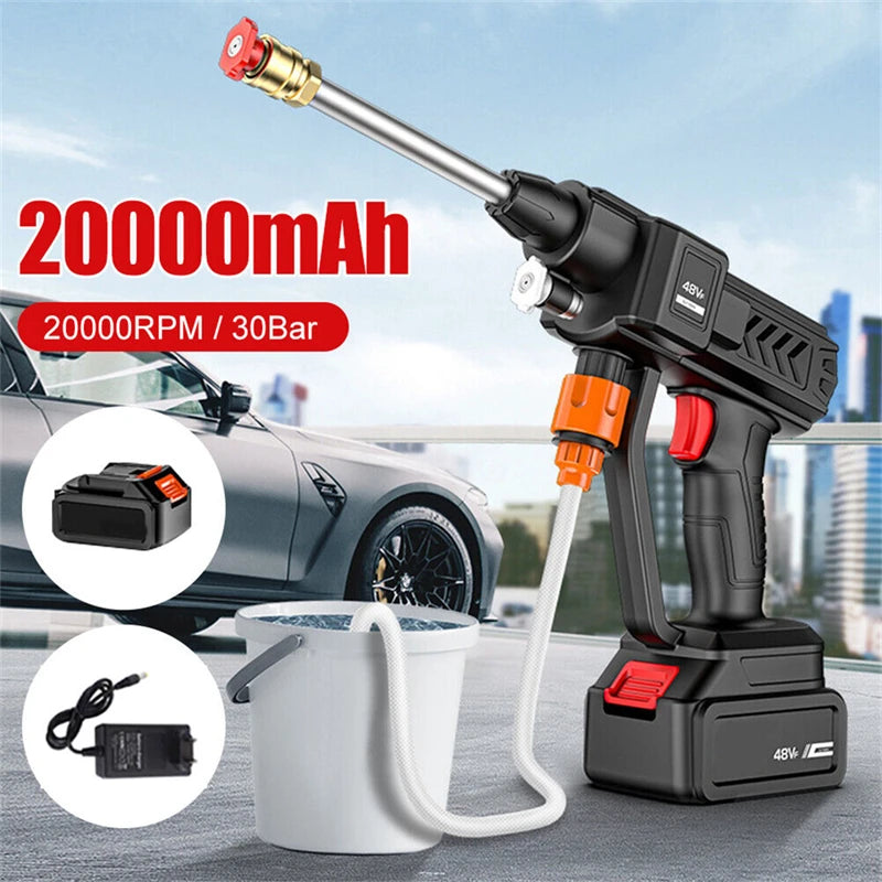 Pistolet de Lavage Haute Pression Sans Fil – 30 Bar, 20000mAh FelizShop