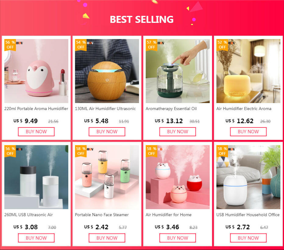 260ML USB Ultrasonic Air Humidifier LED Lamp Mini Essential Oil Diffuser Car Purifier Aroma Anion Mist Maker With Romantic Light (🚚 Livraison rapide en 8 à 12 jours ouvrés depuis la France FelizShop