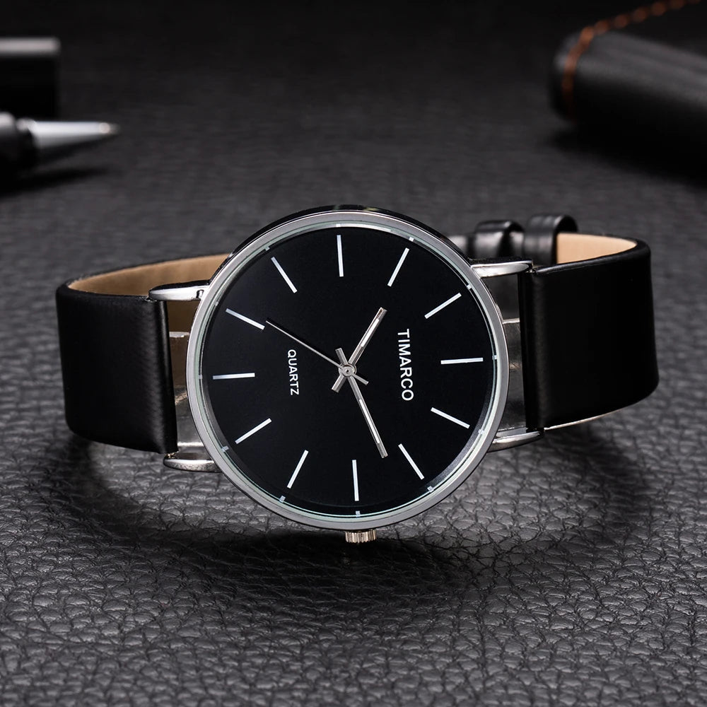 Montre Femme Élégante – Style Minimaliste & Bracelet Cuir – Mouvement Quartz🚚 Livraison rapide en 8 à 12 jours ouvrés depuis la France FelizShop
