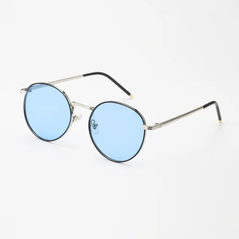 100% High Quality Retro Small round Unisex Modern Shades Funky Black Fashion Sunglasses Gold Metal Frame UV400 Lenses for Women 🚚 Livraison rapide en 8 à 12 jours ouvrés depuis la France FelizShop