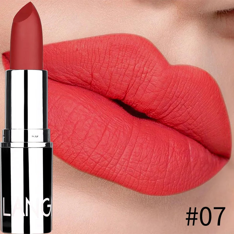 Rouge à Lèvres Mat Velours – Waterproof & Longue Tenue | 8 Couleurs Sexy, Non-Transfert & Hydratant🚚 Livraison rapide FelizShop
