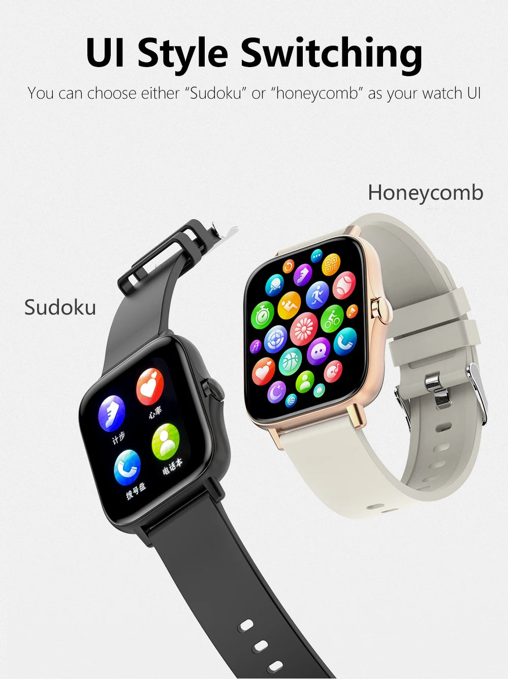 Montre connectée sport 1,83'' — Montre fitness, suivi santé, étanche, appels sans fil — Pour hommes et femmes — Compatible iOS, Xiaomi (2025)🚚 Livraison rapide en 8 à 12 jours ouvrés depuis la France FelizShop