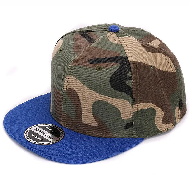 Casquette HATLANDER camouflage snapback en polyester – Casquette plate de baseball camouflage sans broderie – Casquette homme et femme🚚 Livraison rapide FelizShop