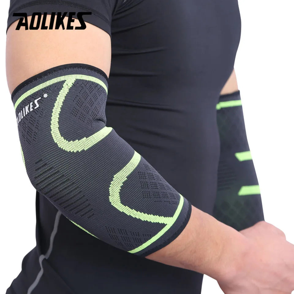 AOLIKES — Coudière respirante (1 pièce) — Protection pour basketball, football, volley-ball — Support élastique de coude, sécurité sportive🚚 Livraison rapide en 8 à 12 jours ouvrés depuis la France FelizShop