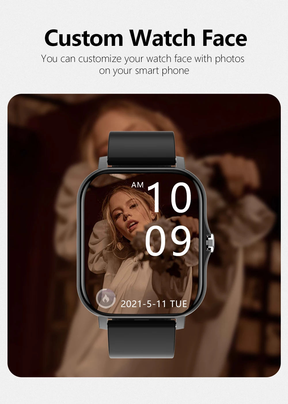 Montre connectée sport 1,83'' — Montre fitness, suivi santé, étanche, appels sans fil — Pour hommes et femmes — Compatible iOS, Xiaomi (2025)🚚 Livraison rapide en 8 à 12 jours ouvrés depuis la France FelizShop