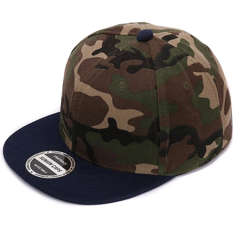 Casquette HATLANDER camouflage snapback en polyester – Casquette plate de baseball camouflage sans broderie – Casquette homme et femme🚚 Livraison rapide FelizShop