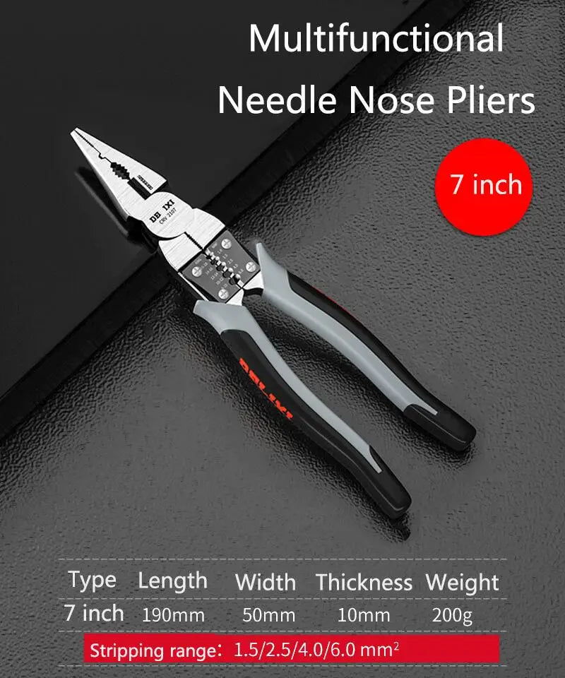Pince Multifonction Électricien – Coupe-Fils & Pince Long Nez FelizShop