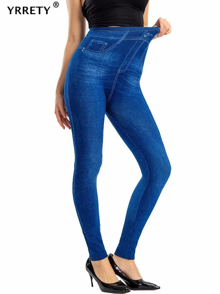 YRRETY – Leggings de sport femme effet jean, sans couture, extensibles et imprimés. Taille haute, parfaits pour l’été, le running, la salle de sport ou un look décontracté push-up.🚚Livraison gratuite rapide et sé FelizShop