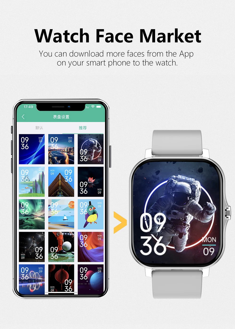 Montre connectée sport 1,83'' — Montre fitness, suivi santé, étanche, appels sans fil — Pour hommes et femmes — Compatible iOS, Xiaomi (2025)🚚 Livraison rapide en 8 à 12 jours ouvrés depuis la France FelizShop