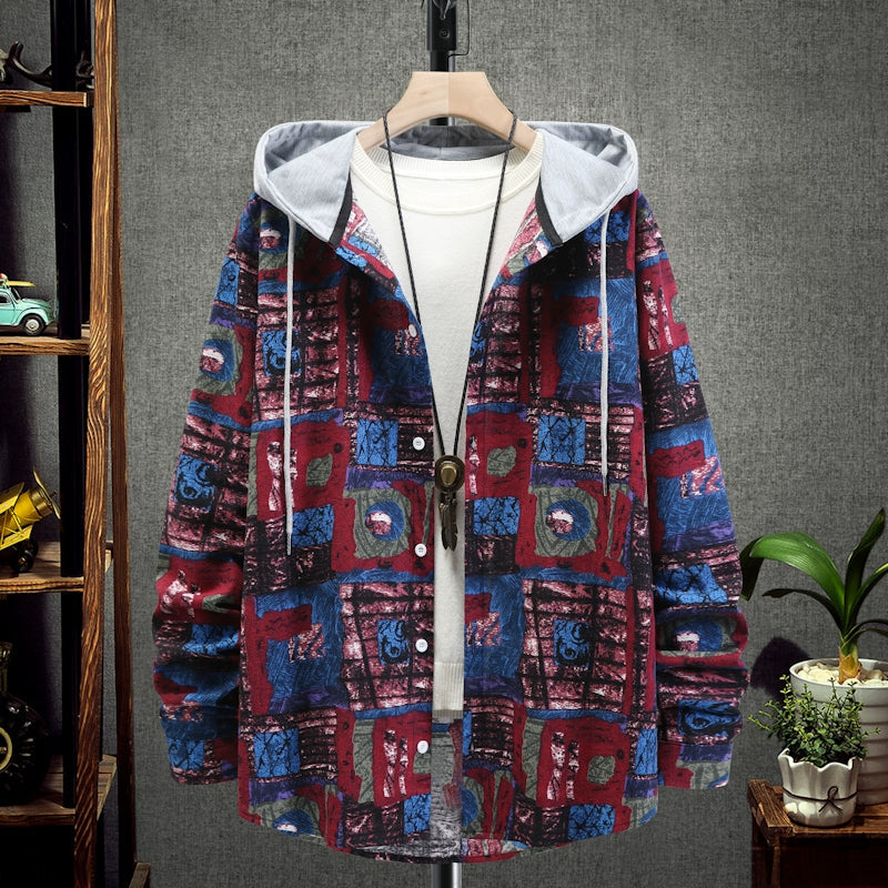 Chemise à Carreaux à Capuche pour Homme – Style Décontracté & Urbain – Manches Longues🚚 Livraison rapide en 8 à 12 jours ouvrés depuis la France FelizShop