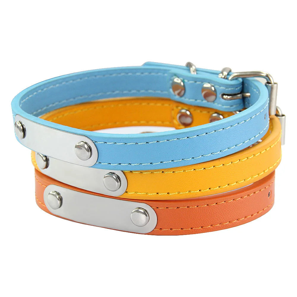 Collier Personnalisé pour Chien & Chat – Gravure Nom + Anti-Perte – Simili Cuir Rose (Taille S à L) 🚚 Livraison rapide en 8 à 12 jours ouvrés depuis la France FelizShop