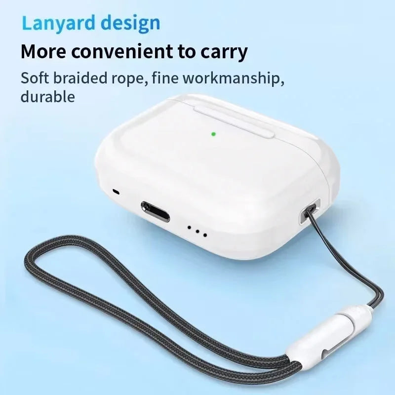 Air Pro True Wireless Bluetooth Earphones Headphones Bin Lanyard HiFi Sound Low Latency Noise Reduction Earbuds for IOS Android FelizShop