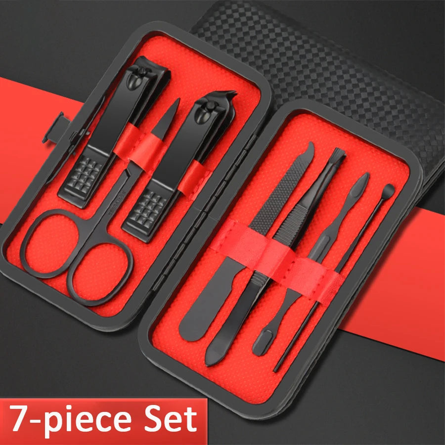 Set de manucure professionnel 7/10/12/18/20/24 pièces – Kit en acier inoxydable pour ongles des mains et des pieds – Avec étui en cuir portable 🚚 Livraison rapide en 8 à 12 jours ouvrés depuis la France FelizShop
