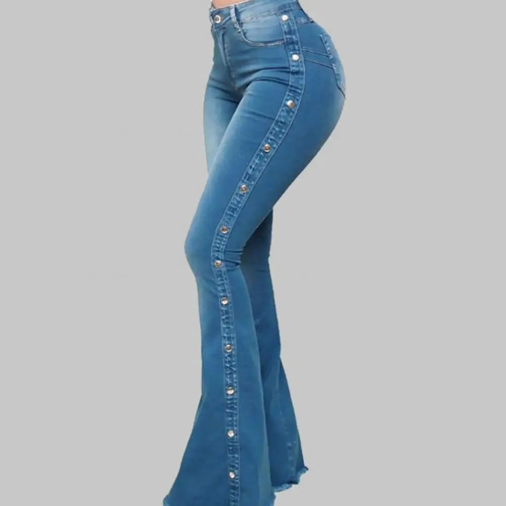 Mid Waisted Stretch Flare Jeans Women Denim Pants Wide Leg Butt-lifted Casual Korean Style Skinny Bell Bottom Pocket Trousers
🚚Livraison gratuite rapide et sécurisé FR FelizShop