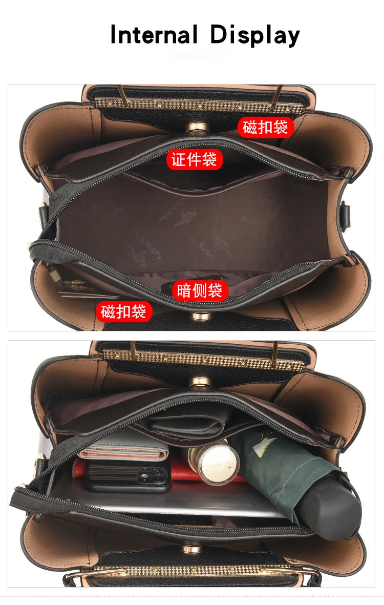 Nouveau sac à main pour femme – Grand sac cabas en similicuir PU, grande capacité, porté épaule, élégant et pratique.🚚 Livraison rapide en 8 à 12 jours ouvrés depuis la France FelizShop