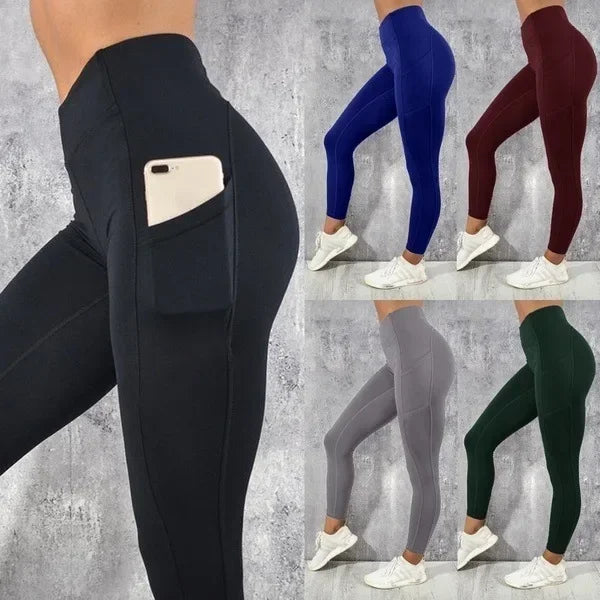 Leggings Fitness Femme – Taille Haute avec Poche | Gainant & Stretch
Tailles : S à XL
Matière : tissu stretch haute performance, doux et respirant
Coupe : taille haute, skinny, effet push-up pour galber les fesses
Utilisa FelizShop