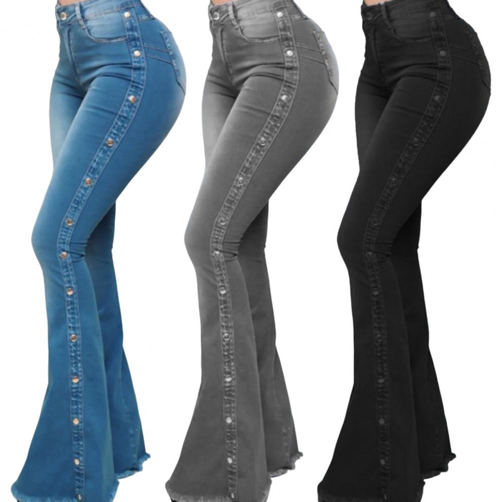 Mid Waisted Stretch Flare Jeans Women Denim Pants Wide Leg Butt-lifted Casual Korean Style Skinny Bell Bottom Pocket Trousers
🚚Livraison gratuite rapide et sécurisé FR FelizShop