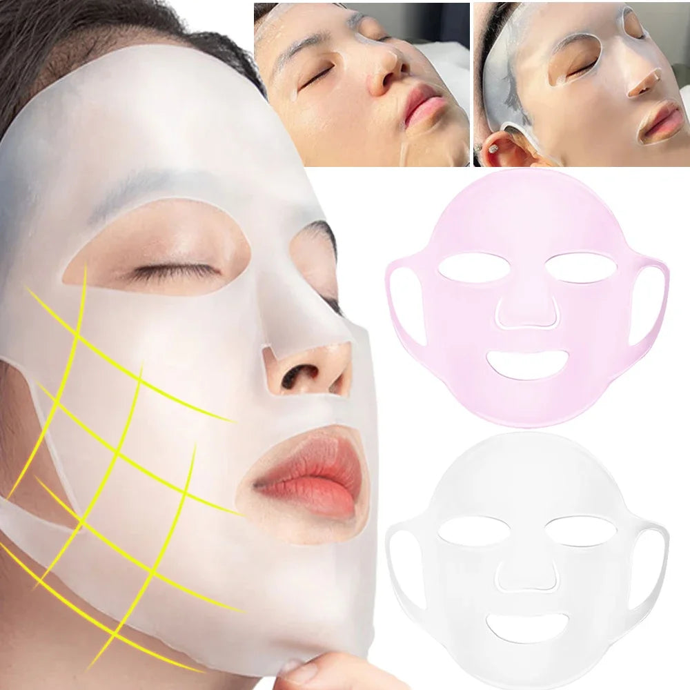 Masque Couvre-Visage en Silicone 3D – Réutilisable avec Attache Oreilles – Pour Booster l’Hydratation & les Soins🚚 Livraison rapide en 8 à 12 jours ouvrés depuis la France FelizShop
