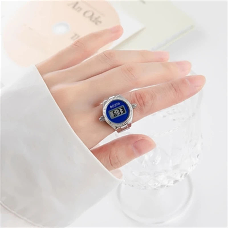Bague Montre Électronique – Anneau Créatif Homme & Femme pour Lire l’Heure FelizShop