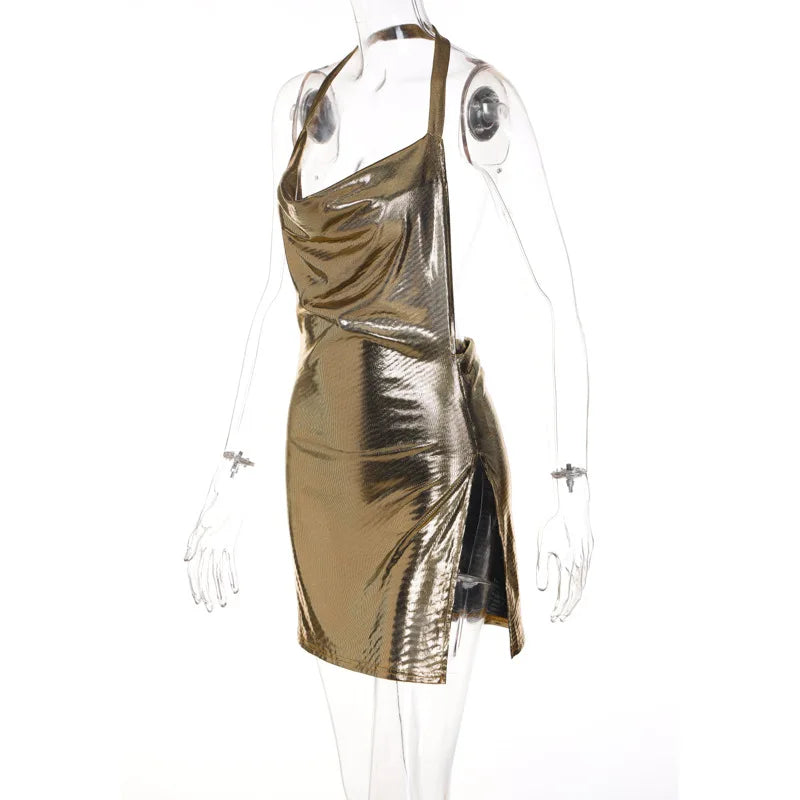 Robe courte élégante et sexy pour femme — Col noué, dos nu, décolleté orné de sequins — Robe de soirée, fête, danse
🚚 Livraison rapide en 8 à 12 jours ouvrés depuis la France FelizShop