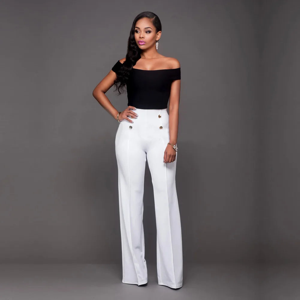 casual high waist long pants women office lady slim shirts & blouses wild pantalones clothing elegant Button straight leg pants
🚚Livraison gratuite rapide et sécurisé FR FelizShop