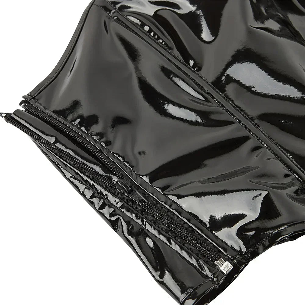 Corset Femme en Cuir PVC Brillant – Bustier Crop Y-Gothic Push-Up
Tailles : S à L
Matière : cuir PVC brillant, effet vinyle
Style : bustier crop top, fermeture éclair latérale, effet push-up
Look : Y-Gothic, mode altern FelizShop