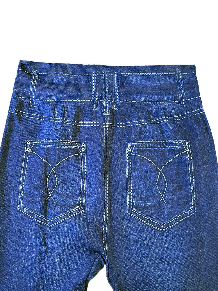 YRRETY – Leggings de sport femme effet jean, sans couture, extensibles et imprimés. Taille haute, parfaits pour l’été, le running, la salle de sport ou un look décontracté push-up.🚚Livraison gratuite rapide et sé FelizShop