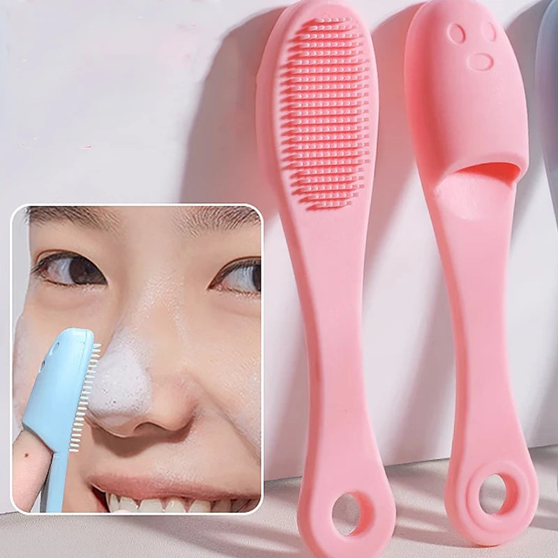 Soft Silicone Facial Cleansing Brush 2 in 1 Silicone Face Mask Brush & Face Scrubber For Exfoliating Massaging Remove Blackhead 🚚 Livraison rapide en 8 à 12 jours ouvrés depuis la France FelizShop