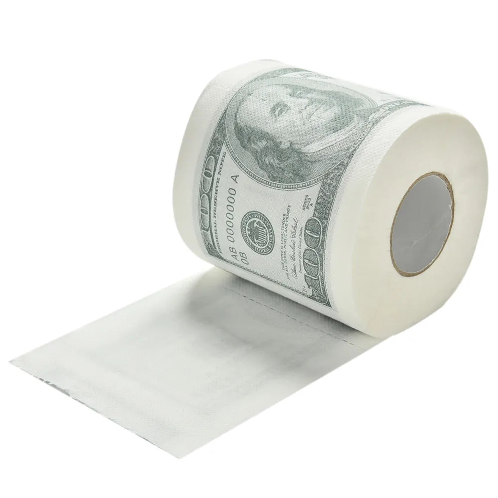 Papier Toilette Billet 100 Dollars – Gag Amusant et Cadeau Insolite FelizShop
