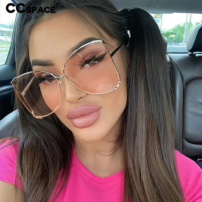 45476 Metal Square Gradient Sunglasses Men Women Pearl Decoration Brand Glasses Designer Fashion Male Female Shades 🚚 Livraison rapide en 8 à 12 jours ouvrés depuis la France FelizShop