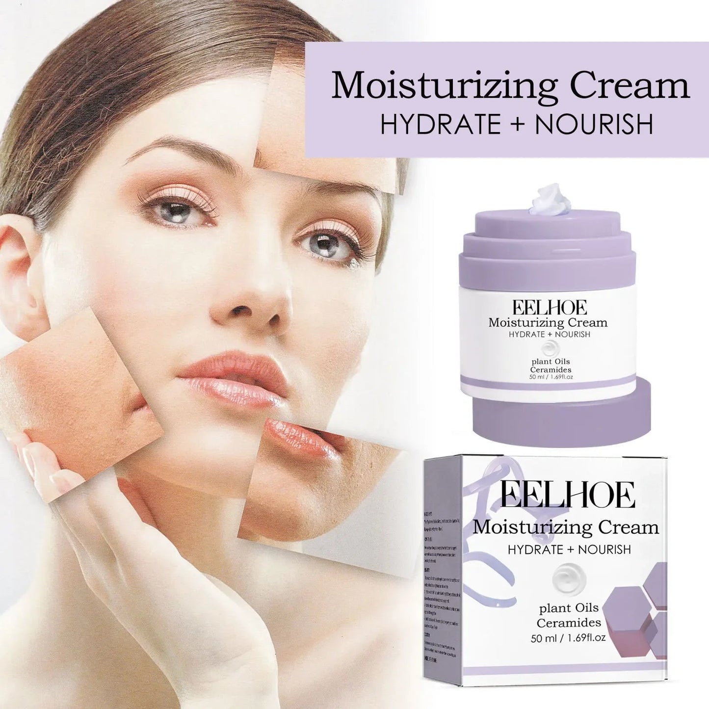 Coffret Soin Visage EELHOE – Crème Protini, Lala Retro, Huile Marula & Sérum Visage | Routine Complète Anti-Âge & Hydratation🚚 Livraison rapide FelizShop
