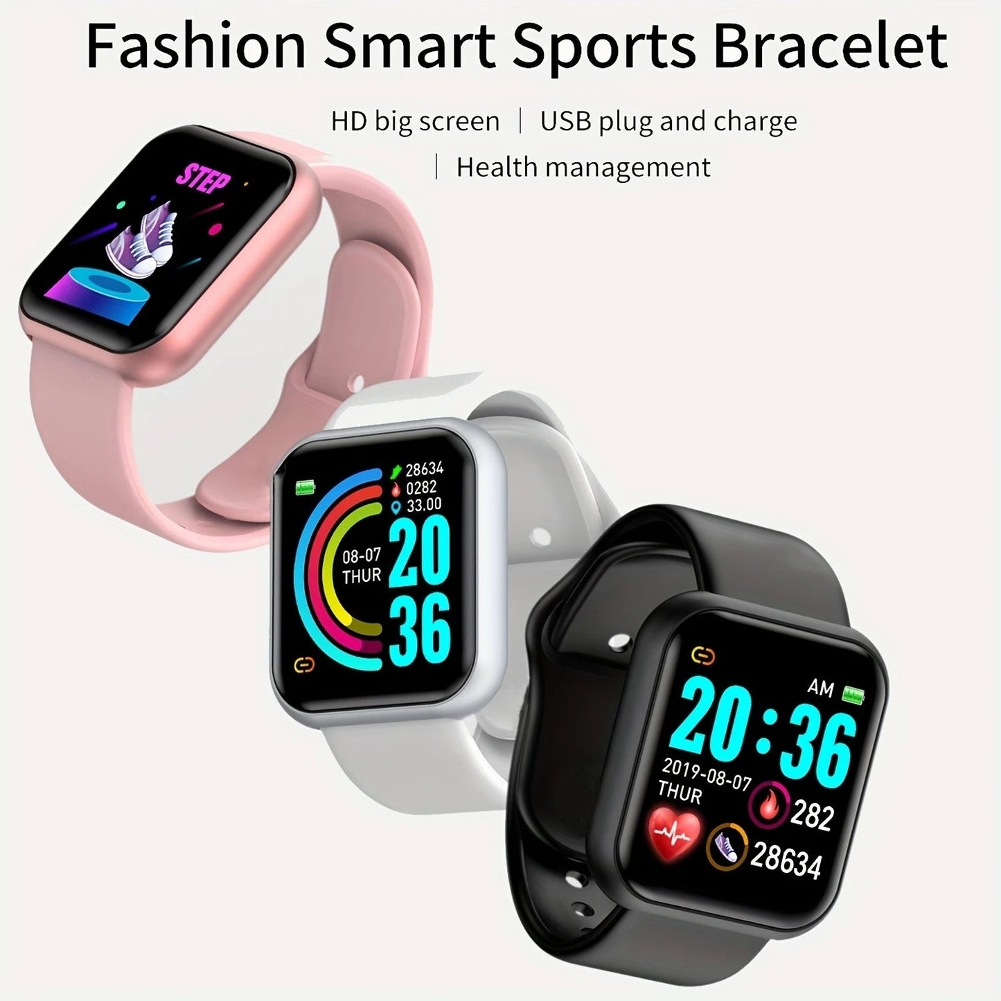 Montre connectée pour hommes et femmes — Montre bracelet Bluetooth, musique, sport, suivi santé, bracelet fitness, montre digitale
🚚 Livraison rapide en 8 à 12 jours ouvrés depuis la France FelizShop