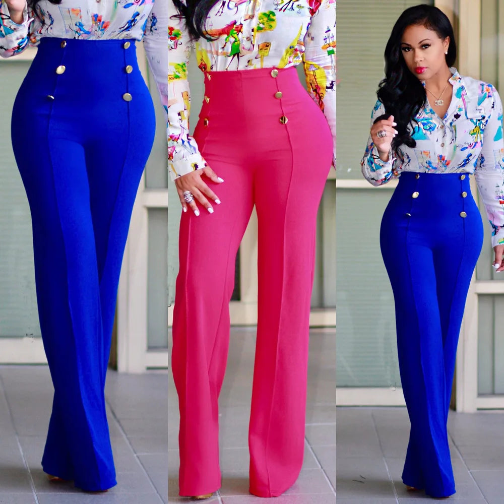 casual high waist long pants women office lady slim shirts & blouses wild pantalones clothing elegant Button straight leg pants
🚚Livraison gratuite rapide et sécurisé FR FelizShop