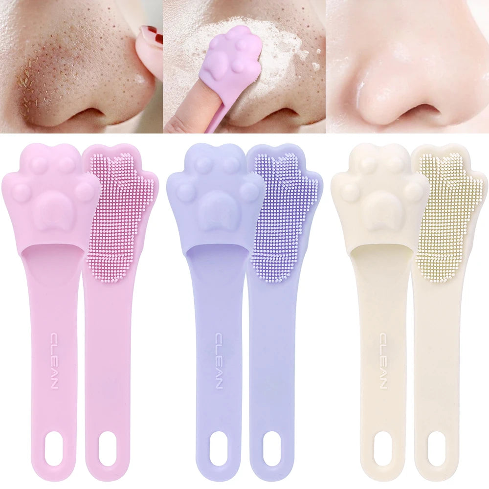 Soft Silicone Facial Cleansing Brush 2 in 1 Silicone Face Mask Brush & Face Scrubber For Exfoliating Massaging Remove Blackhead 🚚 Livraison rapide en 8 à 12 jours ouvrés depuis la France FelizShop