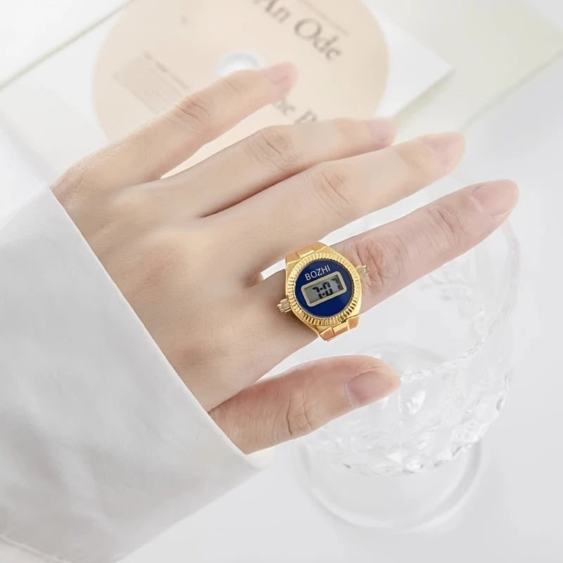 Bague Montre Électronique – Anneau Créatif Homme & Femme pour Lire l’Heure FelizShop
