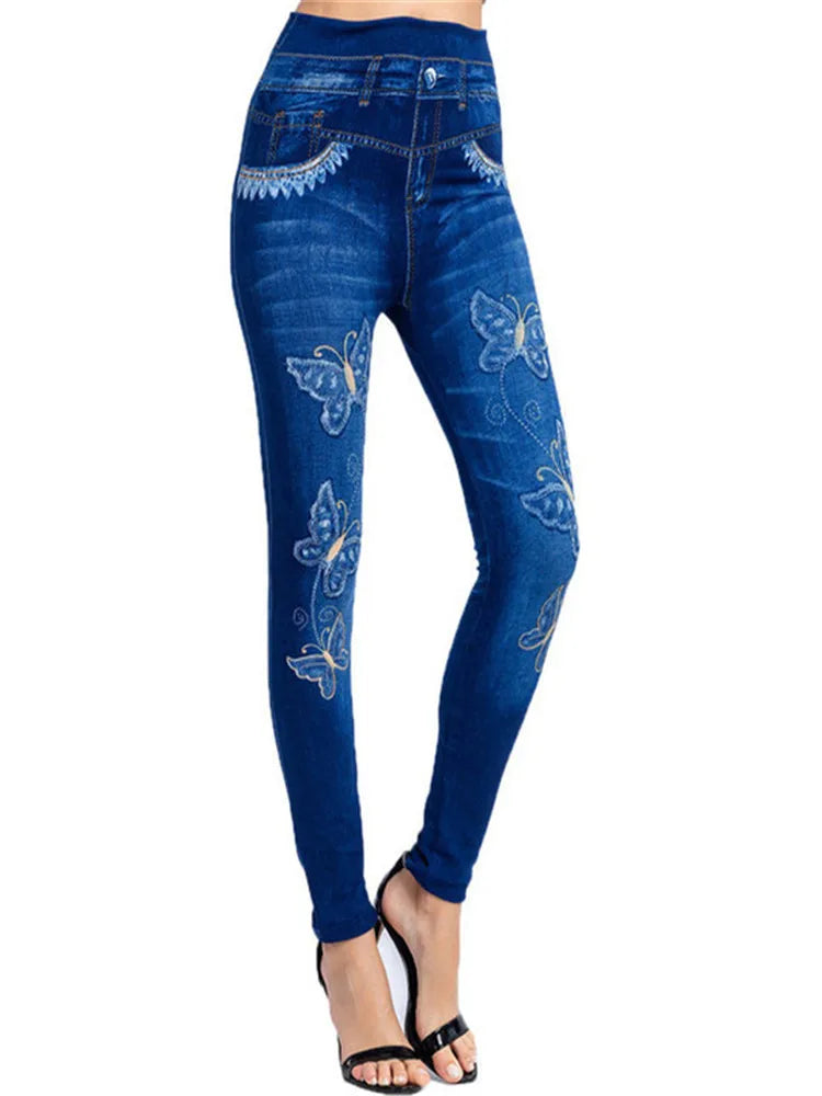 YRRETY – Leggings de sport femme effet jean, sans couture, extensibles et imprimés. Taille haute, parfaits pour l’été, le running, la salle de sport ou un look décontracté push-up.🚚Livraison gratuite rapide et sé FelizShop