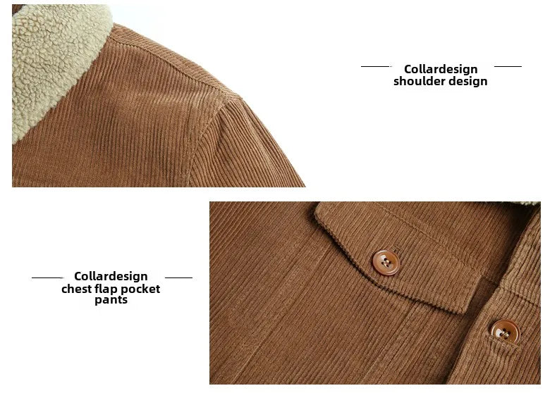 Blouson Homme Hiver – Velours Côtelé, Doublure Polaire & Coupe Décontractée
🚚Livraison rapide gratuite et sécurisée FelizShop