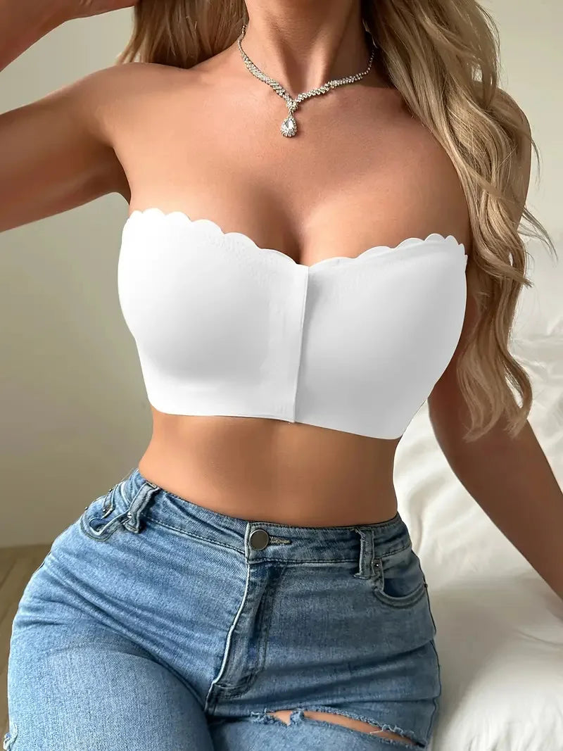 Soutien-gorge sans armature à fermeture frontale – Lisse, respirant, confortable – Couleur unie – Effet push-up, invisible sans traces
🚚 Livraison rapide en 8 à 12 jours ouvrés depuis la France FelizShop