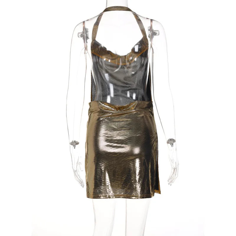 Robe courte élégante et sexy pour femme — Col noué, dos nu, décolleté orné de sequins — Robe de soirée, fête, danse
🚚 Livraison rapide en 8 à 12 jours ouvrés depuis la France FelizShop