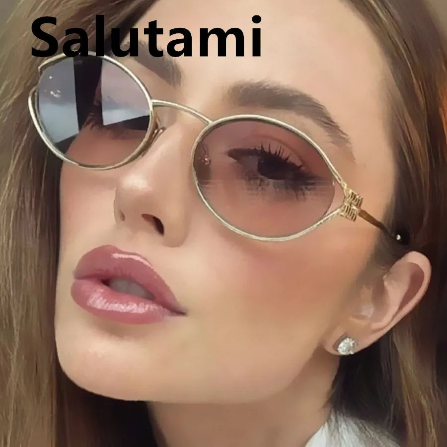 vintage small oval alloy sunglasses women new fashion brand elegant sexy sun glasses ladies trendy driving gradient shades uv400 🚚 Livraison rapide en 8 à 12 jours ouvrés depuis la France FelizShop
