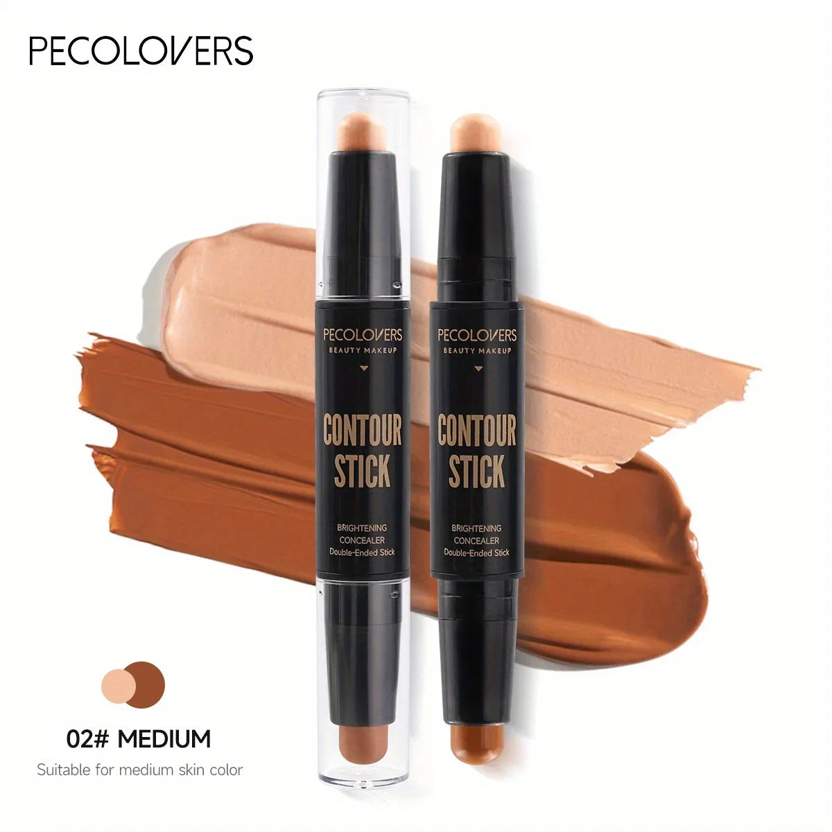 Stylo enlumineur double embout – Maquillage visage liquide waterproof – Contouring, fond de teint, correcteur – Crayon cosmétique 🚚 Livraison rapide en 8 à 12 jours ouvrés depuis la France FelizShop