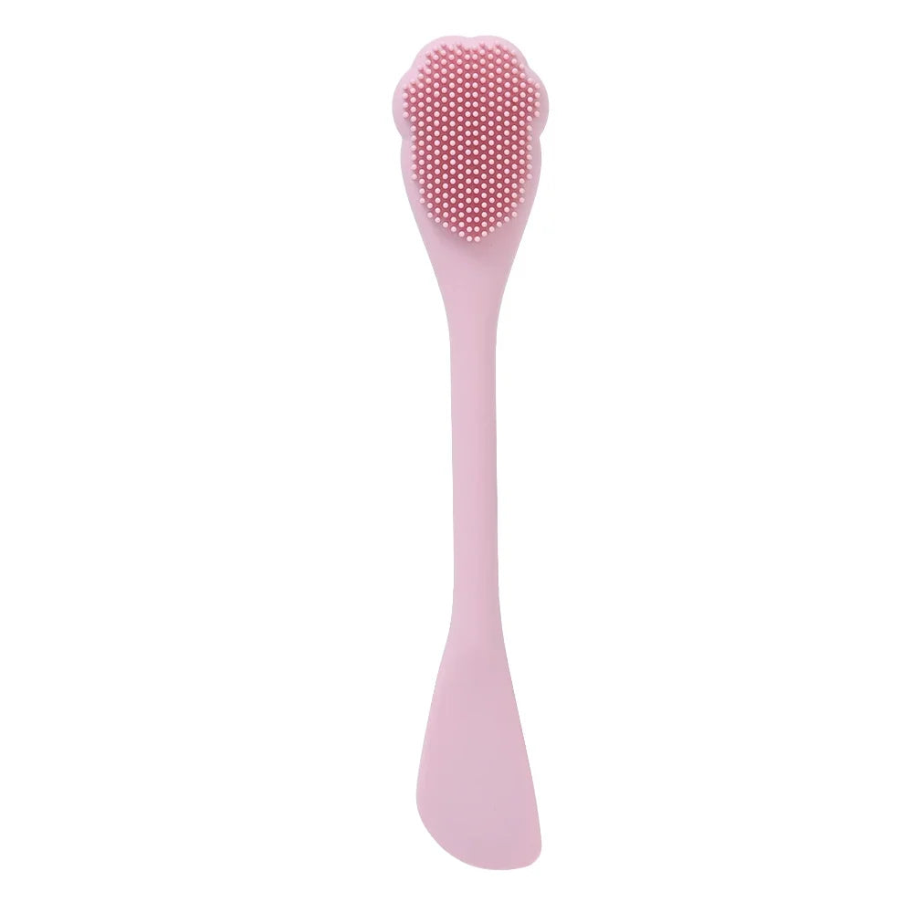 Soft Silicone Facial Cleansing Brush 2 in 1 Silicone Face Mask Brush & Face Scrubber For Exfoliating Massaging Remove Blackhead 🚚 Livraison rapide en 8 à 12 jours ouvrés depuis la France FelizShop