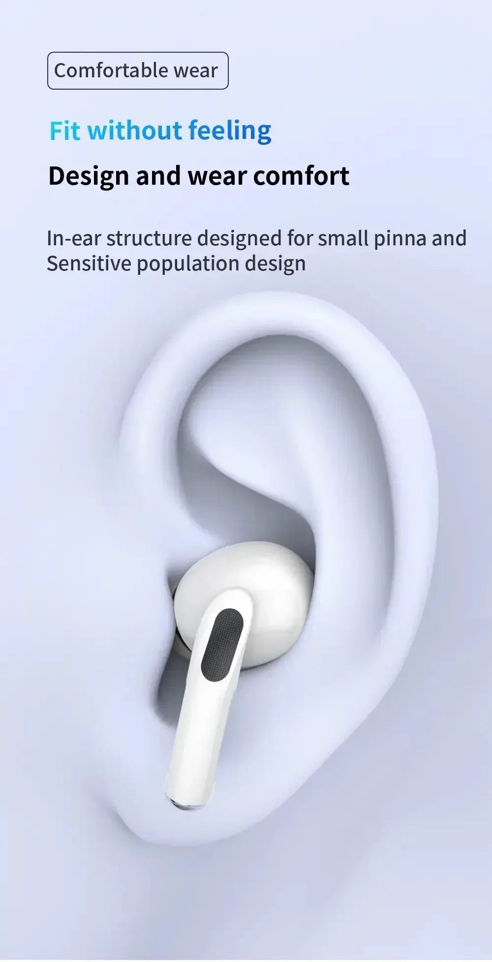 Air Pro True Wireless Bluetooth Earphones Headphones Bin Lanyard HiFi Sound Low Latency Noise Reduction Earbuds for IOS Android FelizShop