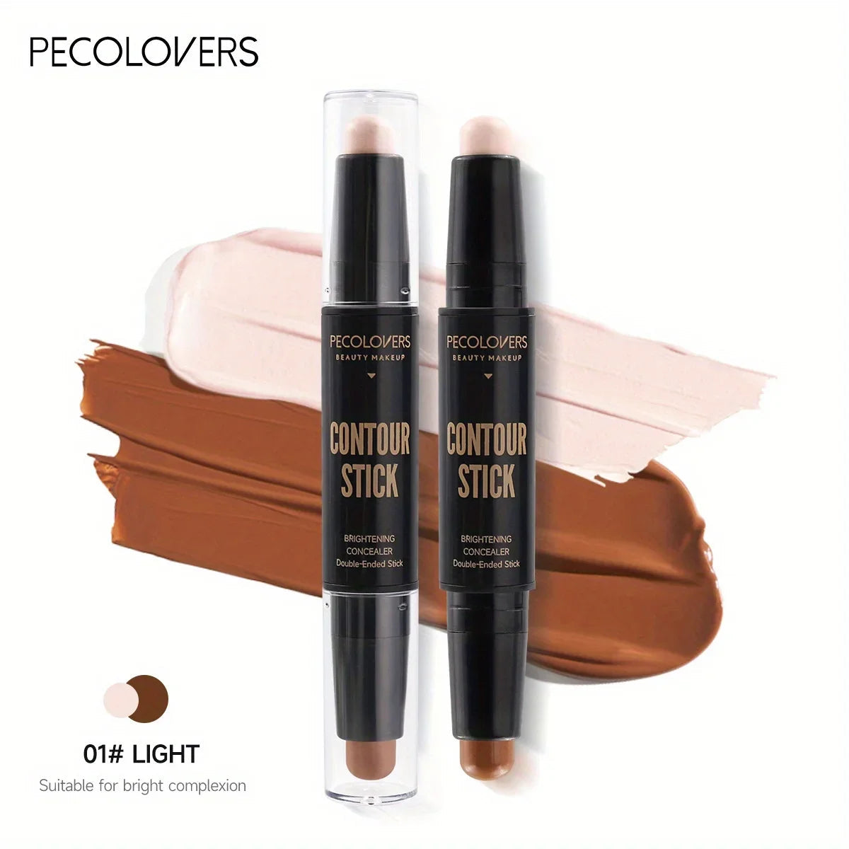 Stylo enlumineur double embout – Maquillage visage liquide waterproof – Contouring, fond de teint, correcteur – Crayon cosmétique 🚚 Livraison rapide en 8 à 12 jours ouvrés depuis la France FelizShop