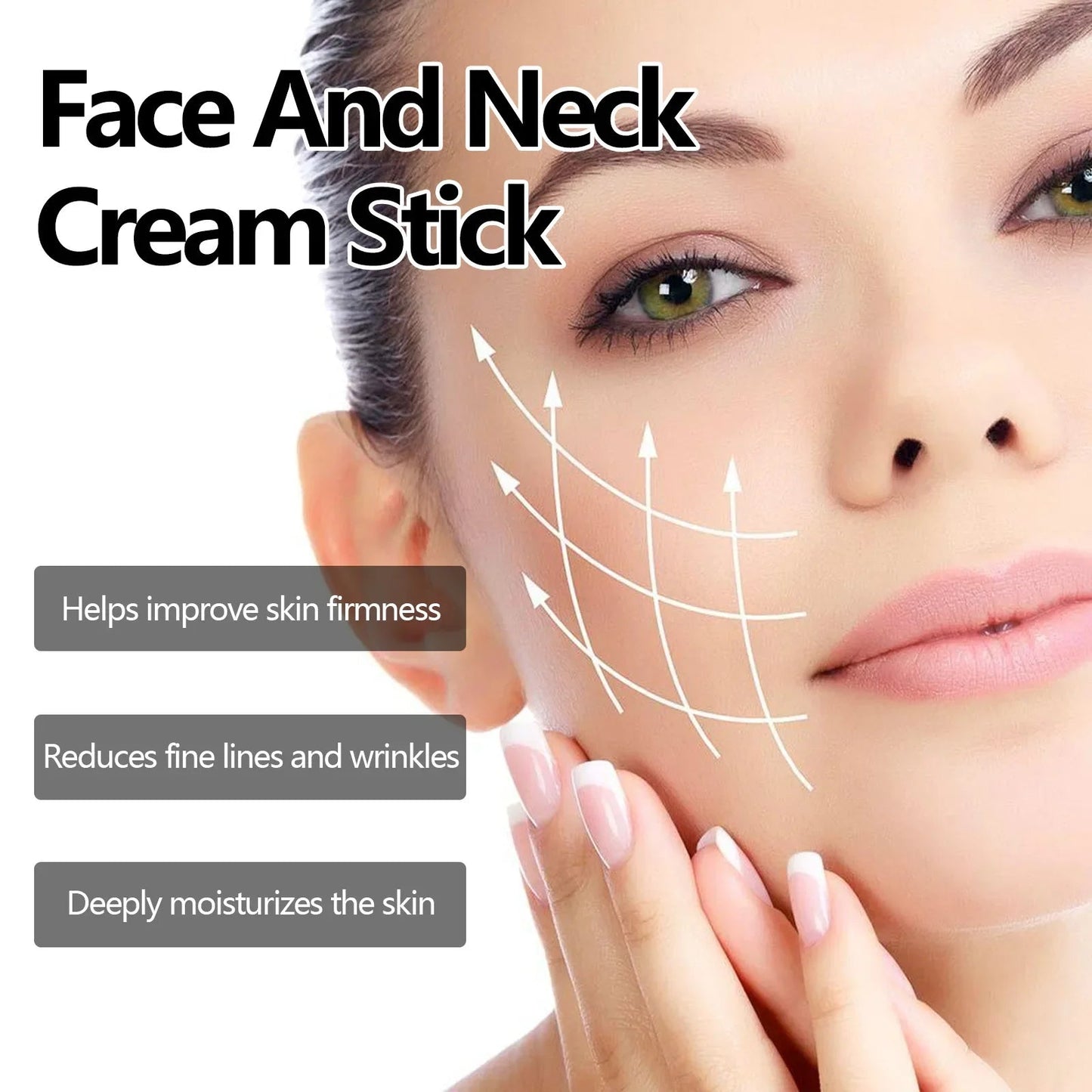 Stick Crème Visage & Cou au Curcuma – Raffermissant, Éclaircissant & Hydratant | Anti-Rides & Anti-Lignes du Cou🚚 Livraison rapide FelizShop