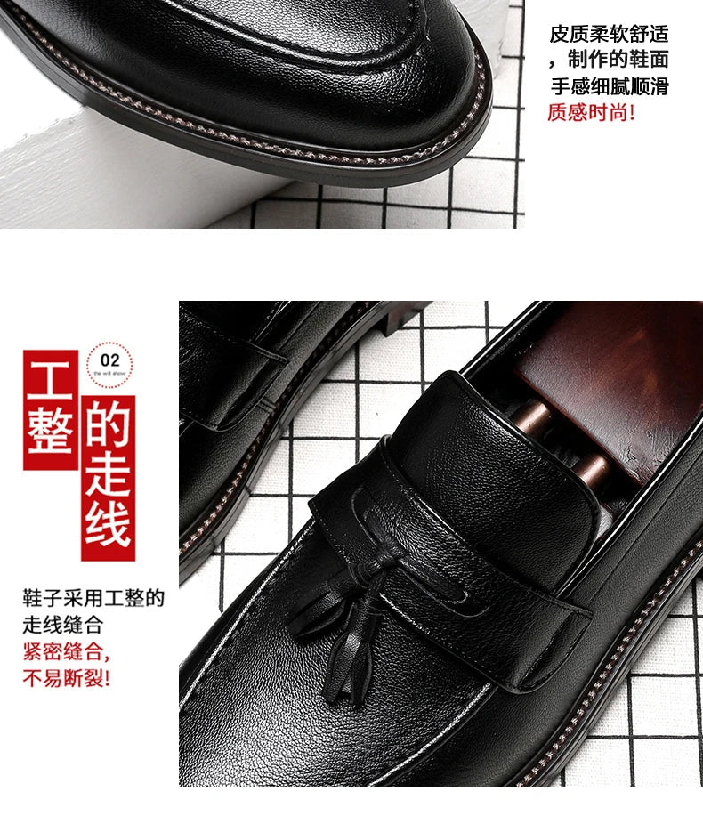 Chaussures pour homme en cuir véritable — Oxford de haute qualité — Sneakers outdoor style italien — Noires — Design élégant pour bureau, jogging ou tenue habillée🚚 Livraison rapide FelizShop