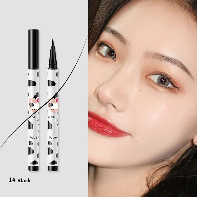 Eyeliner Liquide Waterproof – Noir & Brun | Séchage Rapide, Effet Lying Silkworm pour Regard Agrandi🚚 Livraison rapide FelizShop
