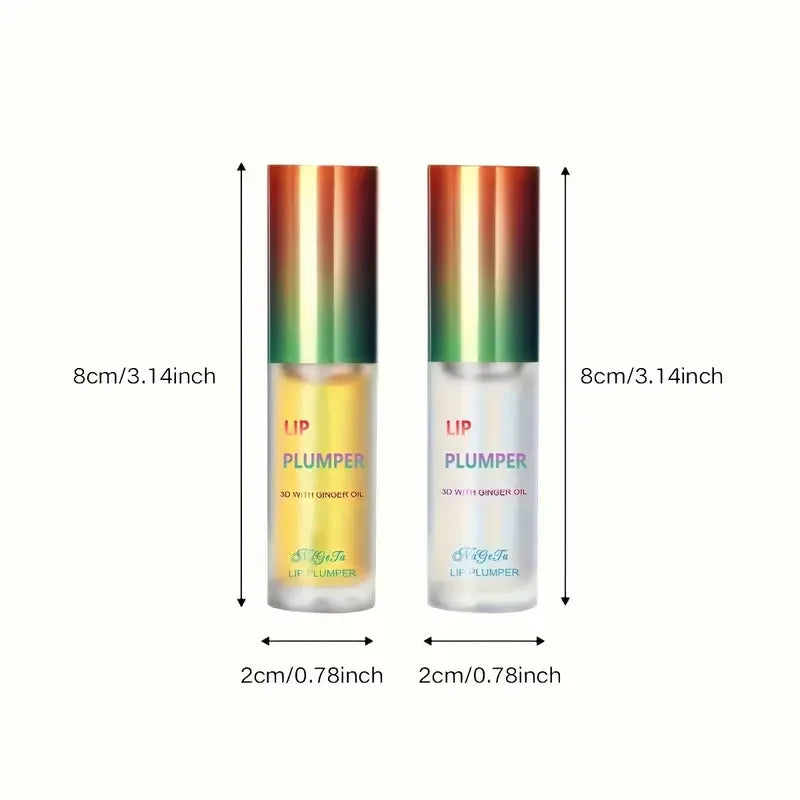 Huile Repulpante Lèvres – Gingembre & Menthe | Sérum Volumisant 1 ou 2 Pièces | Effet Pulpeux, Jeune & Sexy🚚 Livraison rapide 8 à 12 jours ouvrés FelizShop