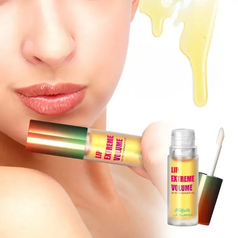 Huile Repulpante Lèvres – Gingembre & Menthe | Sérum Volumisant 1 ou 2 Pièces | Effet Pulpeux, Jeune & Sexy🚚 Livraison rapide 8 à 12 jours ouvrés FelizShop