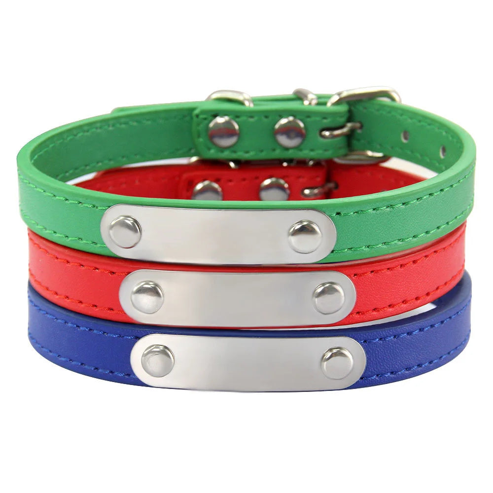 Collier Personnalisé pour Chien & Chat – Gravure Nom + Anti-Perte – Simili Cuir Rose (Taille S à L) 🚚 Livraison rapide en 8 à 12 jours ouvrés depuis la France FelizShop